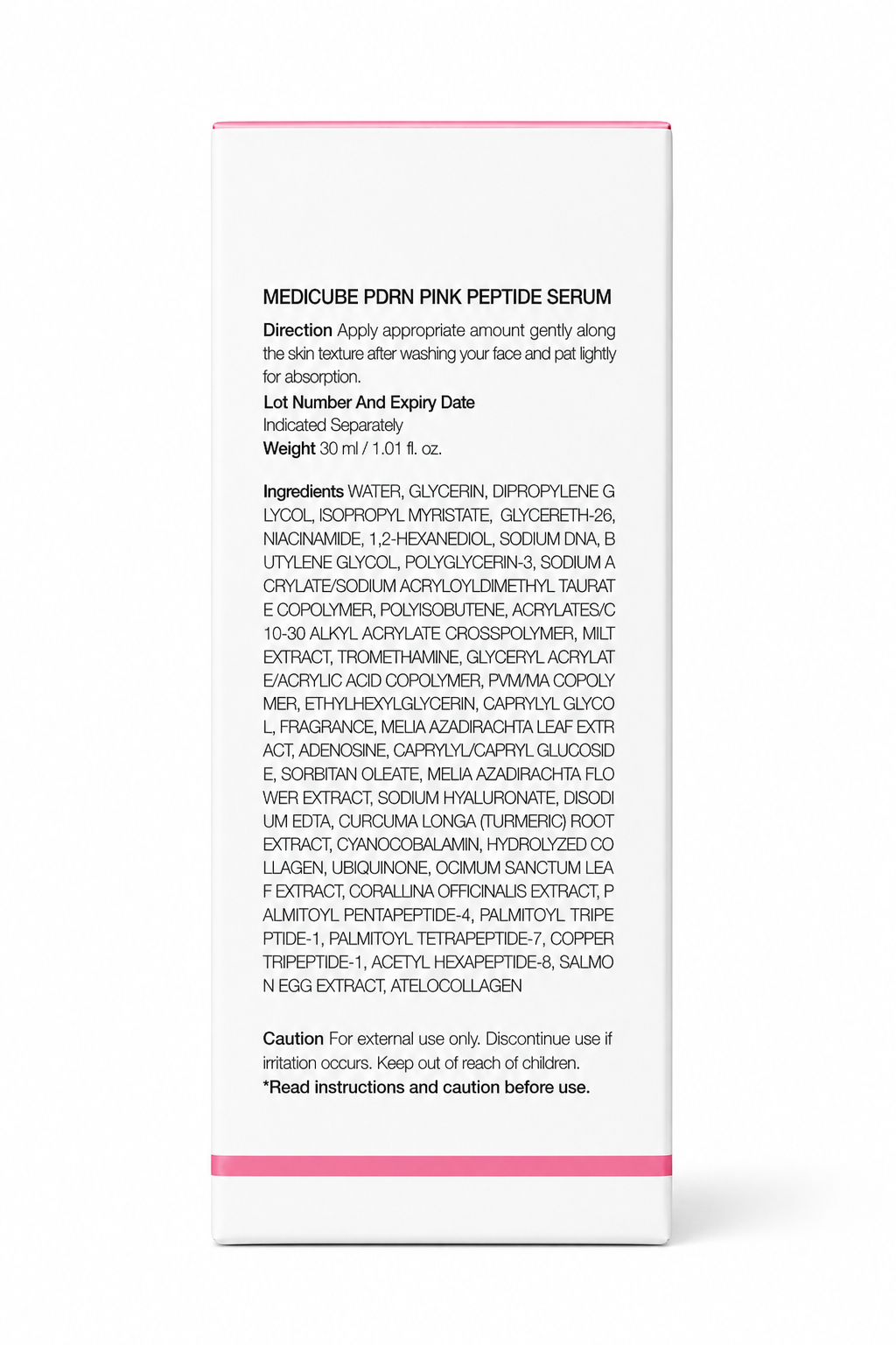 Medicube PDRN Pink Peptide Serum – 30 mL