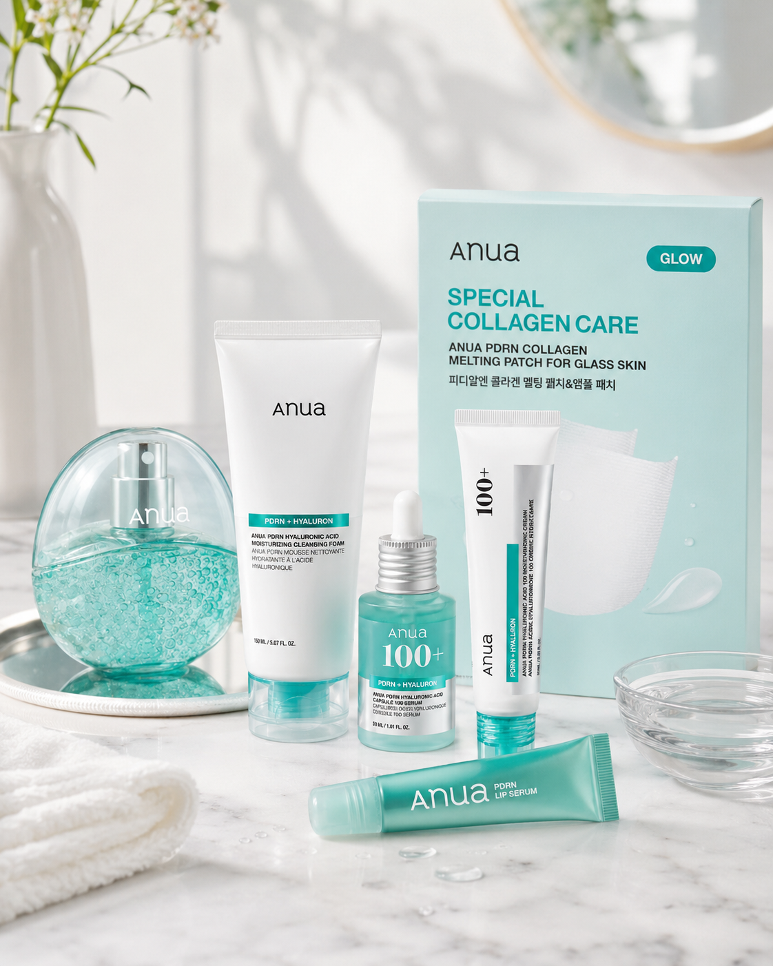Anua PDRN Hyaluron Complete Skincare Bundle – 6-Piece Set