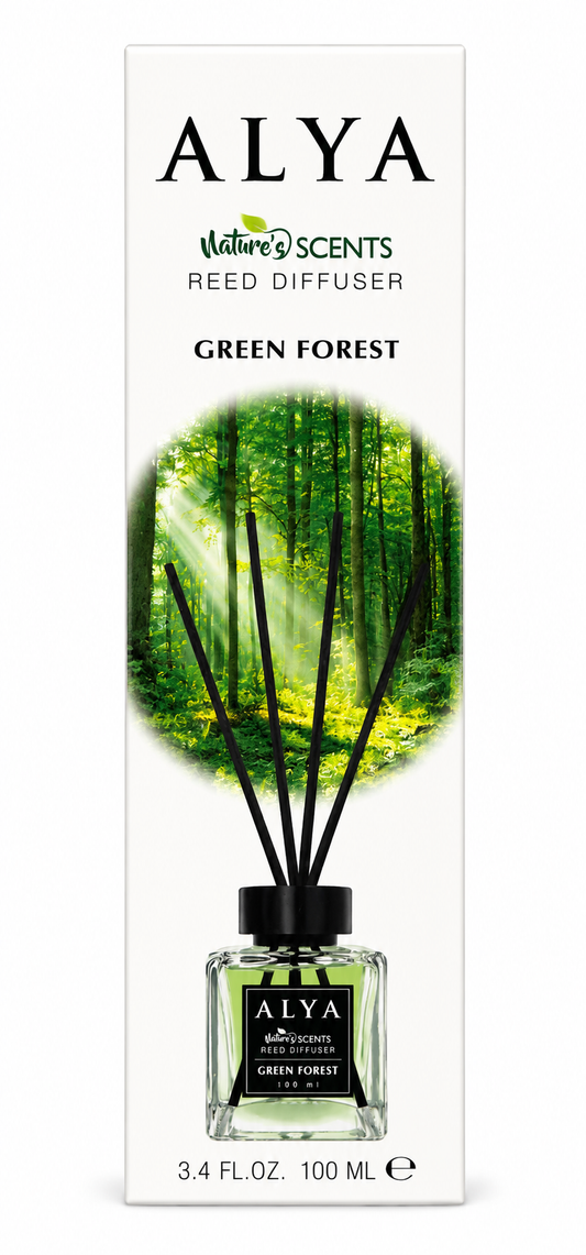 ALYA Nature's Scents Green Forest Reed Diffuser – 100 mL