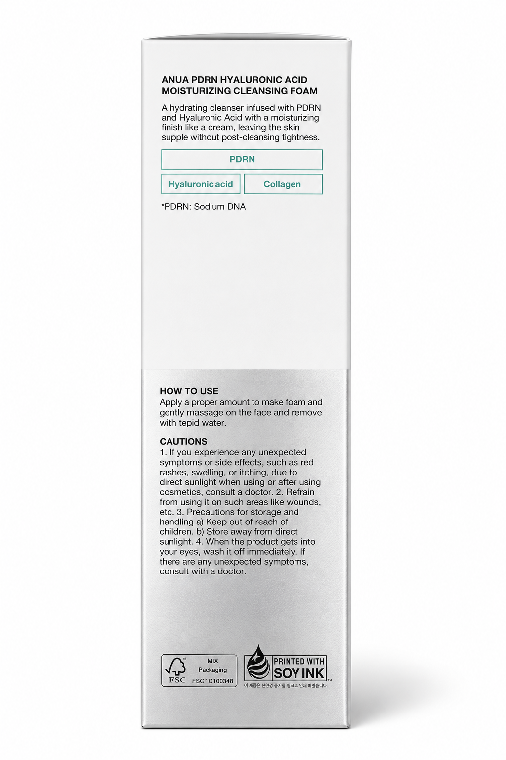 Anua PDRN Hyaluronic Acid Moisturizing Cleansing Foam – 150 mL
