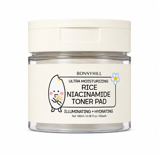 BONNYHILL Ultra Moisturizing Rice Niacinamide Toner Pad (60 Pads)
