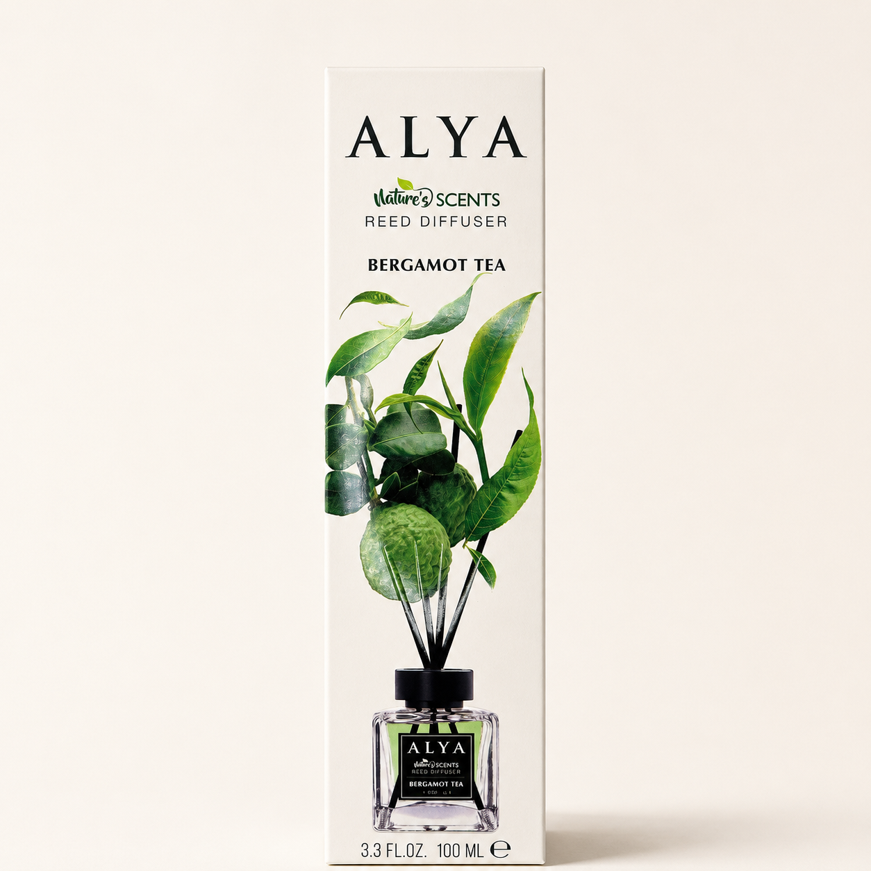 ALYA Nature's Scents Bergamot Tea Reed Diffuser – 100 mL