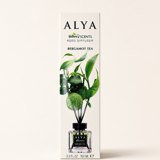 ALYA Nature's Scents Bergamot Tea Reed Diffuser – 100 mL