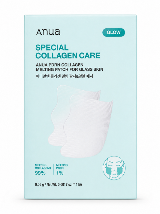 Anua PDRN Collagen Melting Patch for Glass Skin – 4 Count